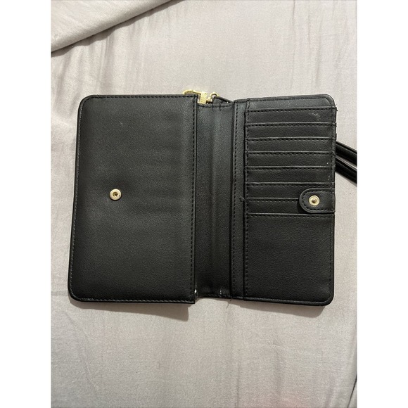 black steve madden wallet with strap - Picture 4 of 6